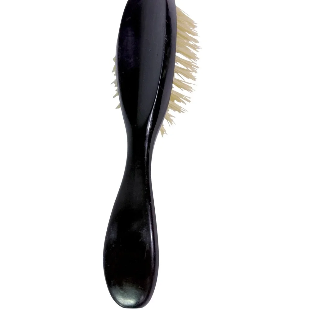 Vtg Avon Natural Performance Flair Hair Brush Brown Handle 7 Row Plastic Bristle
